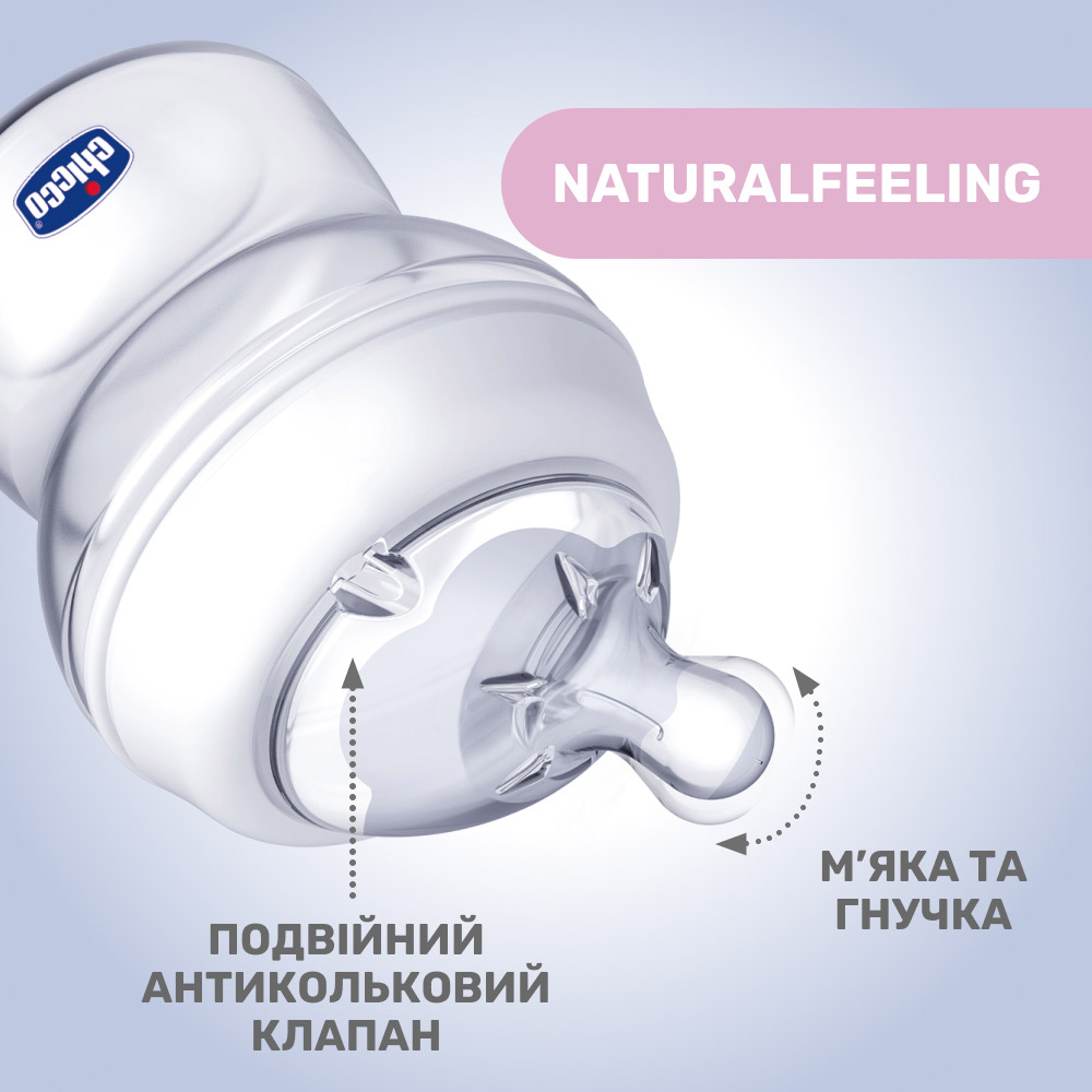 Бутылочка CHICCO Natural Feeling 150 мл (81211.30) Тип бутылочка