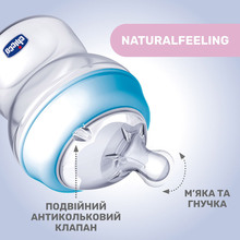 Бутылочка CHICCO Natural Feeling Color 250 мл Blue (81323.20)