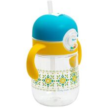 Поилка BABY TEAM 300 мл Blue/Yellow (5040)