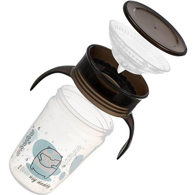 Чашка-непроливайка AKUKU A0671 Black Для универсально