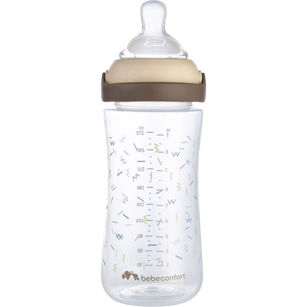 child BEBE CONFORT Пляшечка для годування Physio Air Confort 270ml Sand 3+ Тип бутылочка