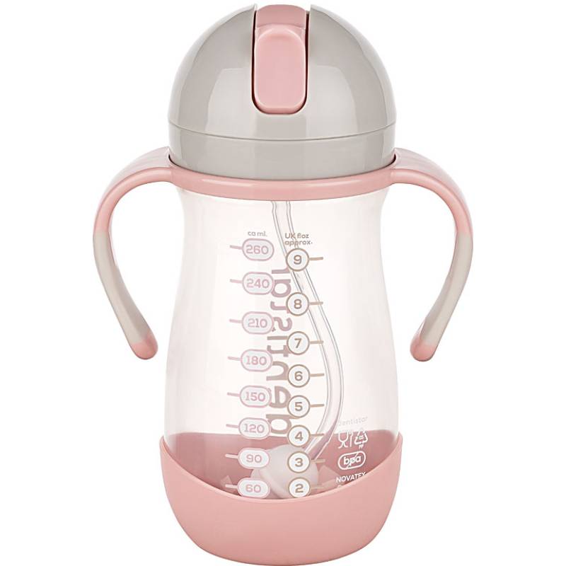 Поилка Dentistar с трубочкой 260 мл Pink (34113-2)