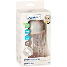 Поилка Dentistar с трубочкой 260 мл Pink (34113-2)