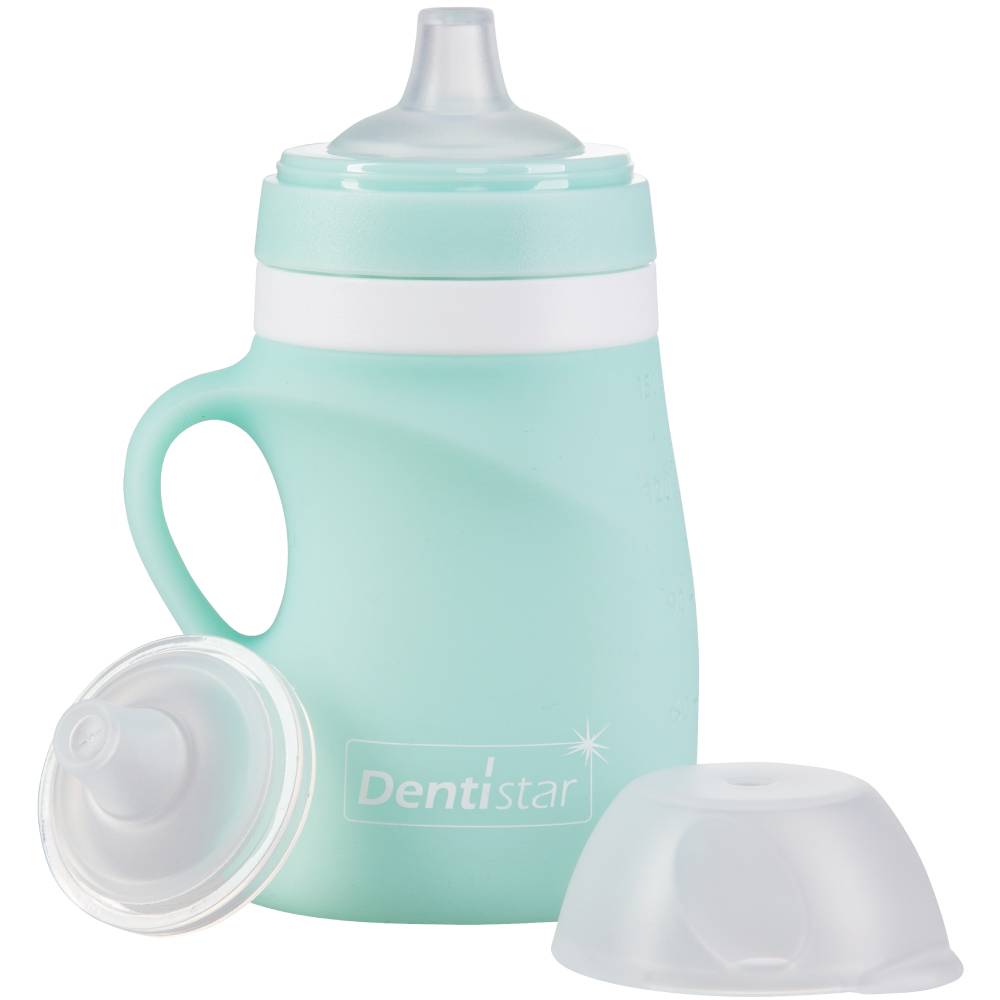 Бутылка Dentistar с силиконовыми насадками 150 мл Green (34154)