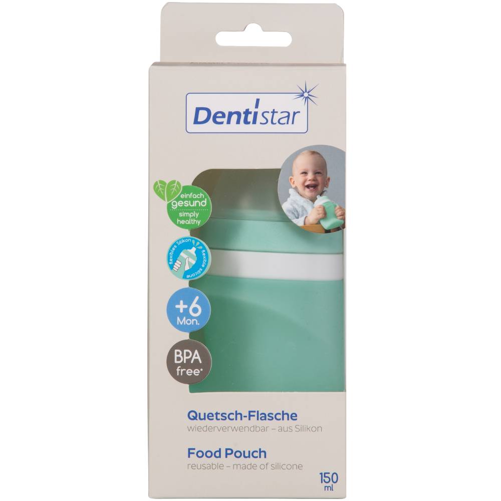 Бутылка Dentistar с силиконовыми насадками 150 мл Green (34154) Для универсально