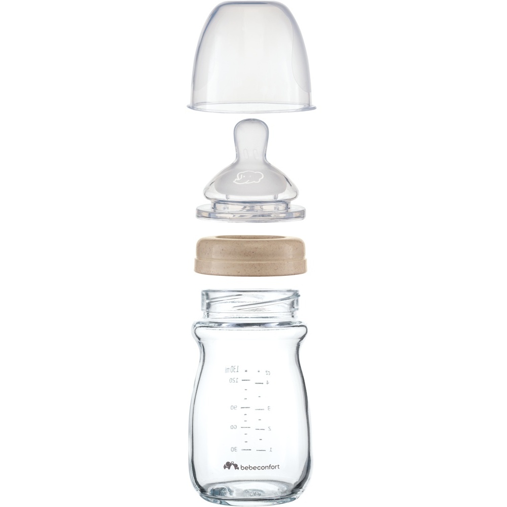 Пляшечка BEBE CONFORT Physio Air 130ml Sand 0+ (3102202290) Додатково Підходить для НВЧ; Підходить для посудомийної машини