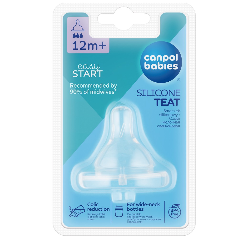 Соска CANPOL BABIES EasyStart быстрый поток (21/722) Возраст 12+