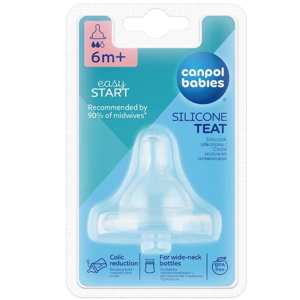 Соска CANPOL BABIES EasyStart средний поток (21/721) Возраст 6+