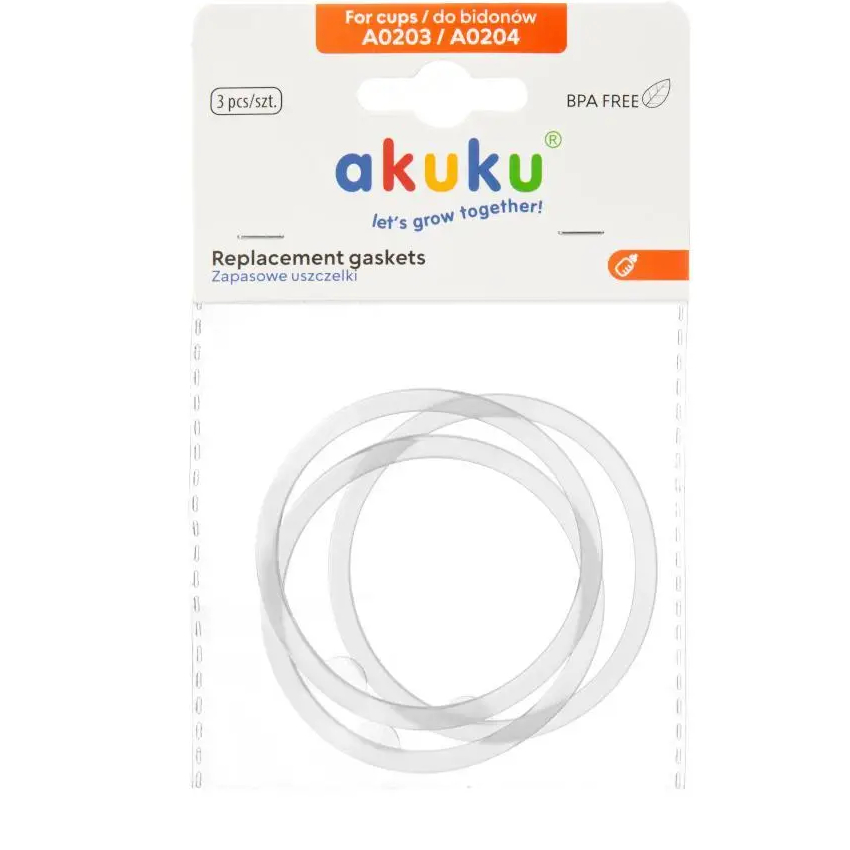 Набір ущільнювачів AKUKU для дитячих пляшечок AKUKU 3 шт (A0206)