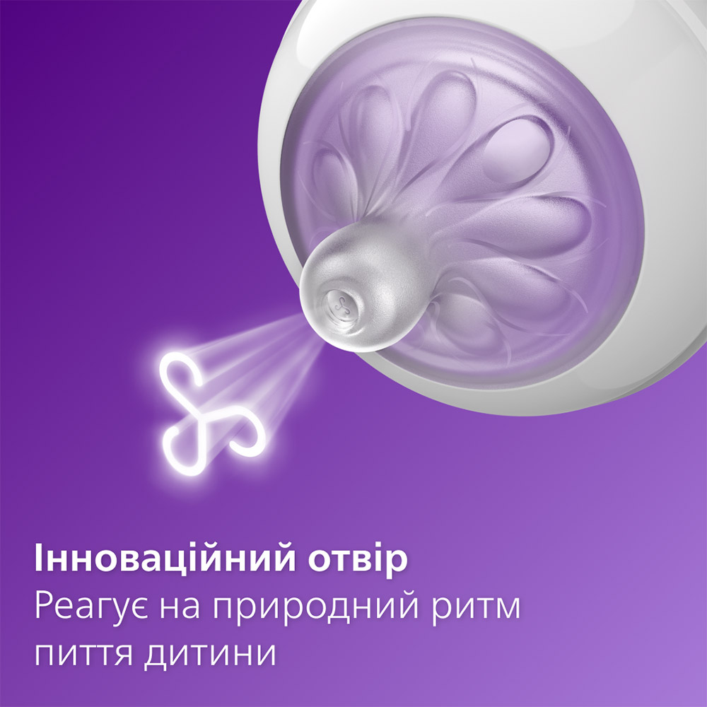 Соска Philips Avent Natural швидкий потік 6+ міс 2 шт (SCY965/02) Тип соска