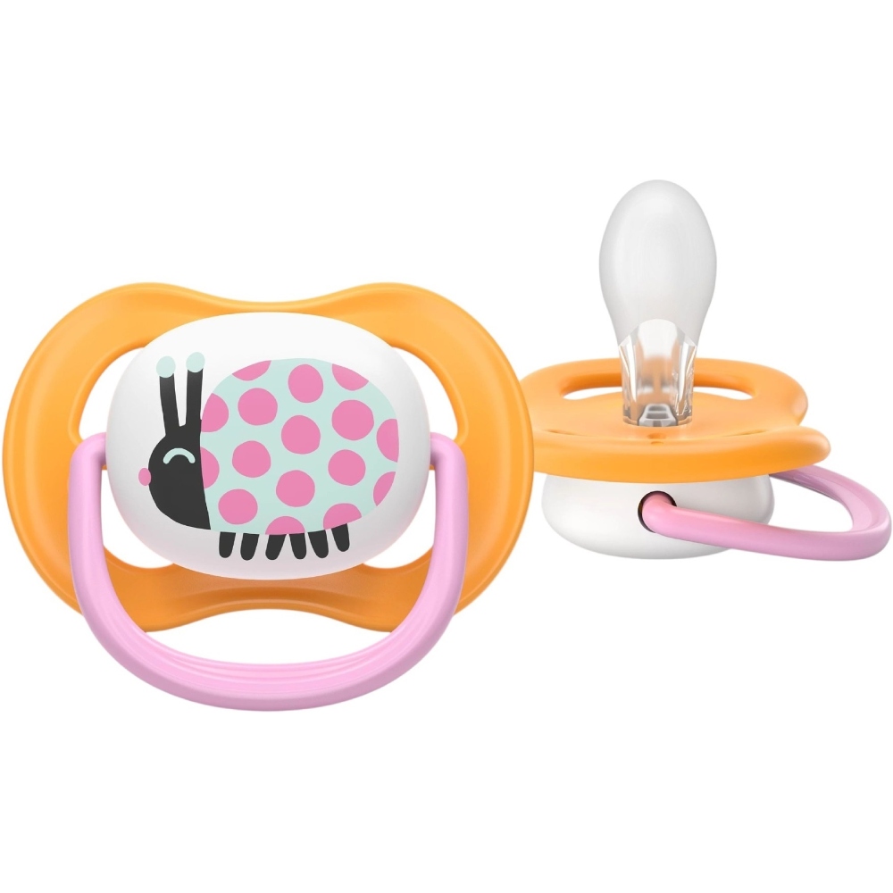 Пустышка PHILIPS AVENT Ultra Air 6-18 мес. 2 шт. (SCF080/27) Материал силикон