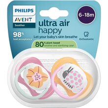Пустышка PHILIPS AVENT Ultra Air 6-18 мес. 2 шт. (SCF080/27)