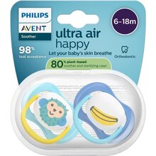 Пустышка PHILIPS AVENT Ultra Air 6-18 мес. 2 шт. (SCF080/26)