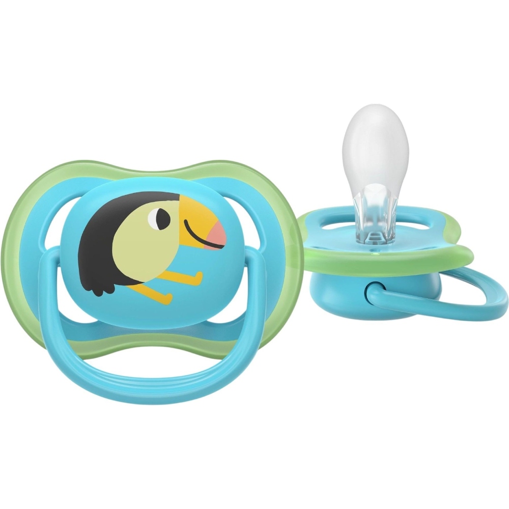 Пустышка PHILIPS AVENT Ultra Air 6-18 мес. 2 шт. (SCF087/11) Материал силикон