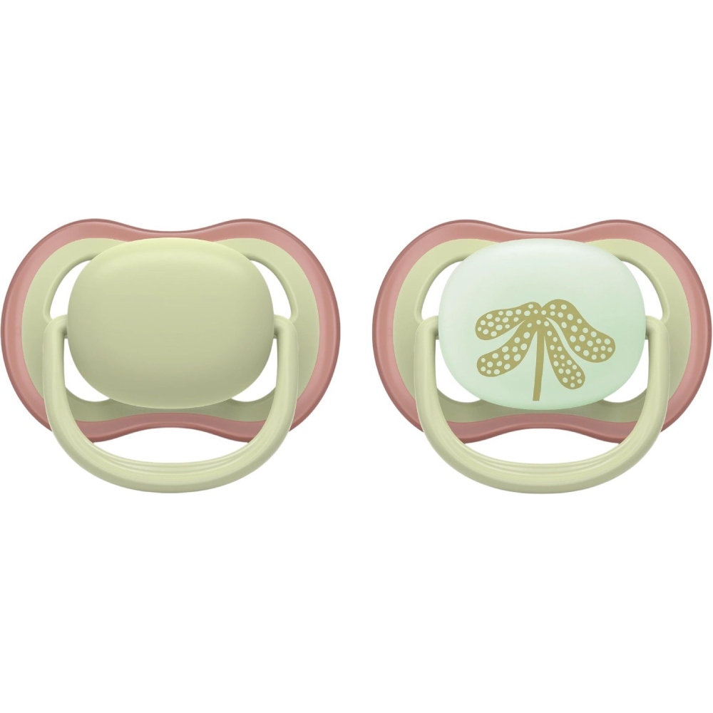 Пустышка PHILIPS AVENT Ultra Air Day and night 6-18 мес. 2 шт. (SCF087/18)