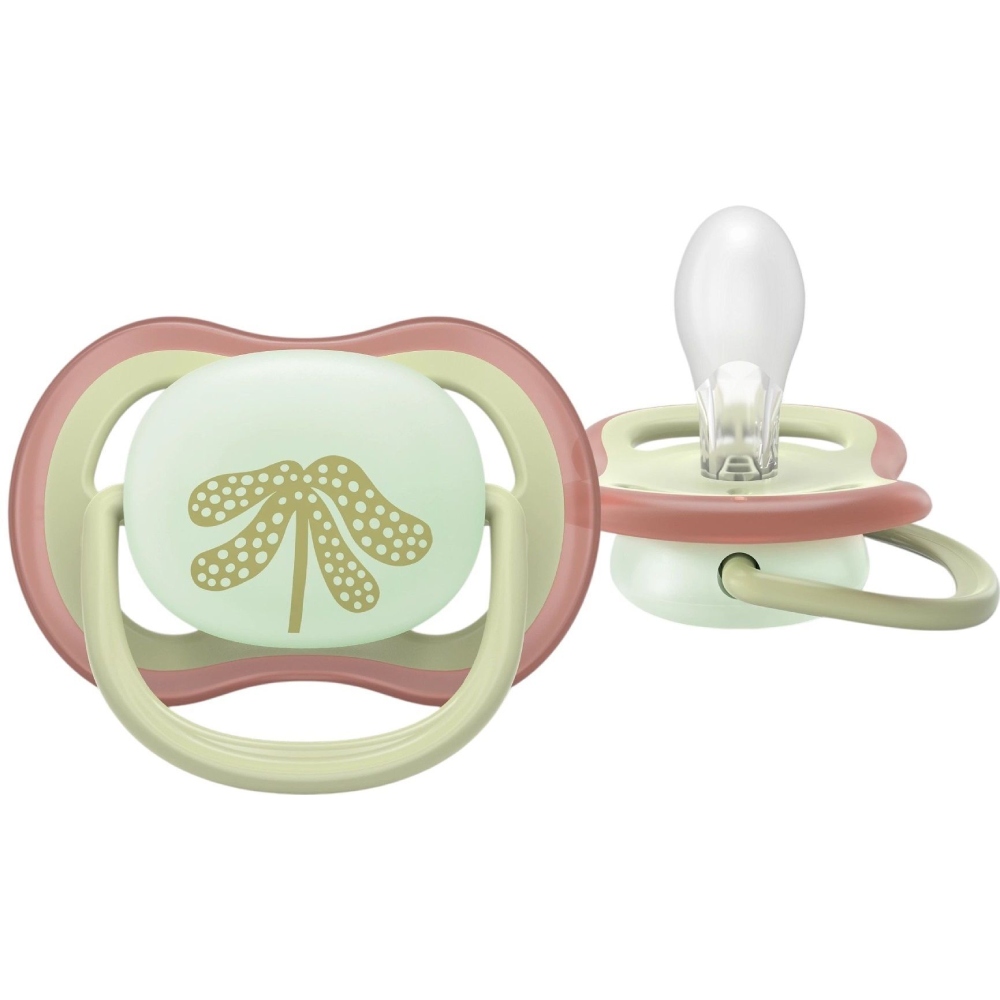 Пустышка PHILIPS AVENT Ultra Air Day and night 6-18 мес. 2 шт. (SCF087/18) Размер (возраст) размер В (от 6 до 18 месяцев)