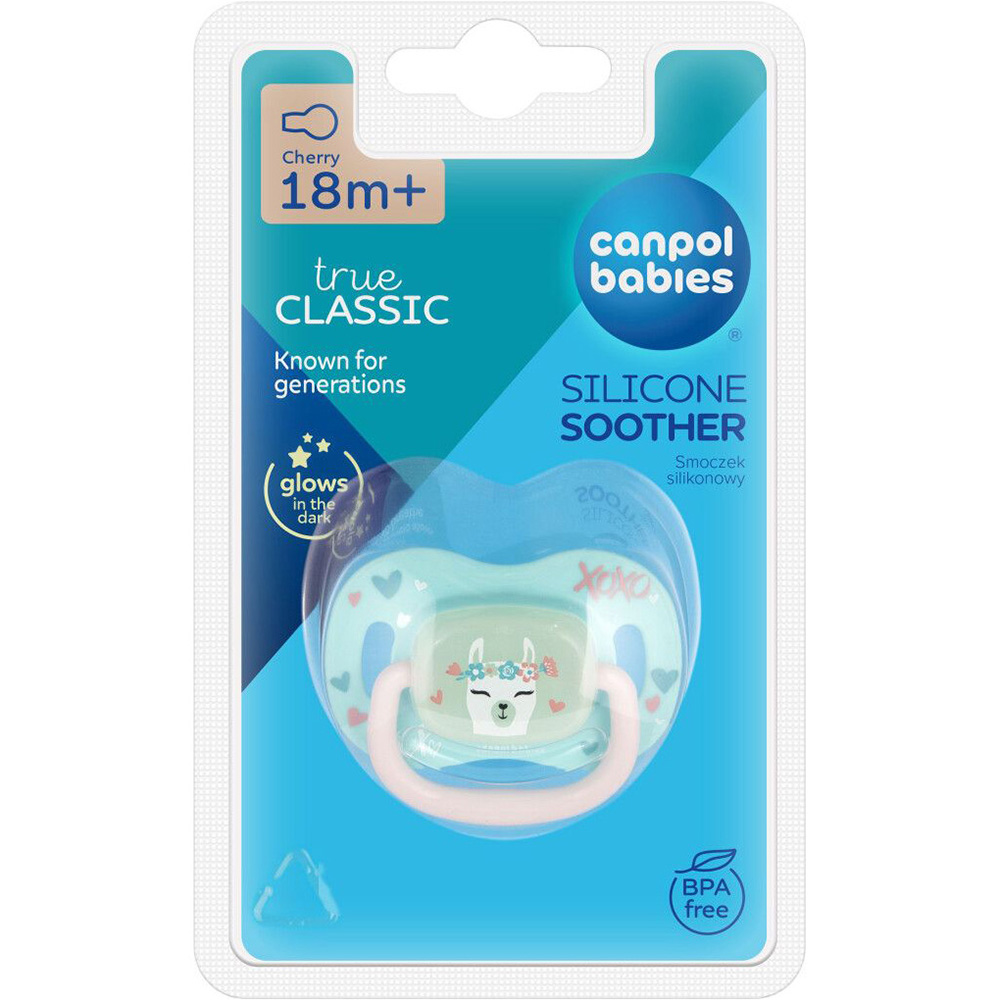 Пустышка CANPOL BABIES Exotic Animals Lama 18+ месяцев (34/935_lama) Размер (возраст) размер С (от 18 месяцев)