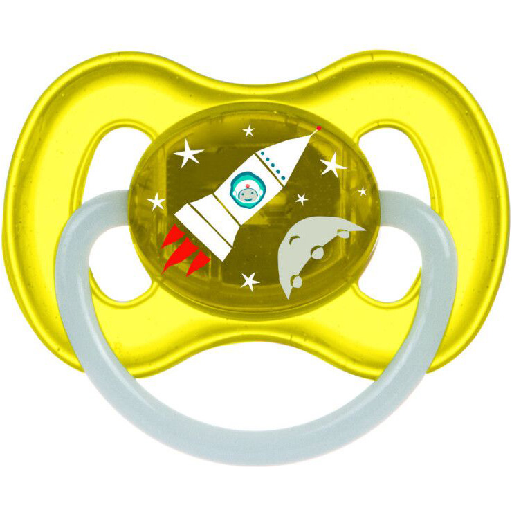 Пустушка CANPOL BABIES Space 6-18 місяців (23/222_yel_new)