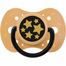 Пустушка AKUKU 12+ місяців Жовті зірки (A0591)