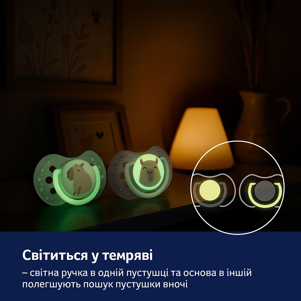 Фото 15 Пустушка LOVI CapiChill 0-6 місяців 2 шт Blue (22/932boy)