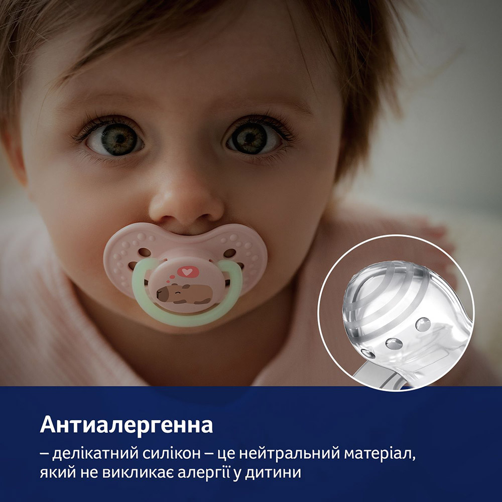 Обзор Пустышка LOVI CapiChill 0-6 месяцев 2 шт Pink (22/932girl)