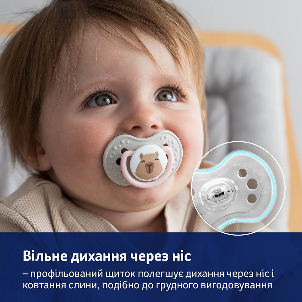 Зображення Пустушка LOVI CapiChill 6-18 місяців 2 шт Blue (22/933boy)