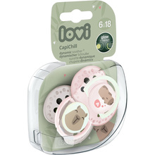 Пустышка LOVI CapiChill 6-18 месяцев 2 шт Pink (22/933girl)