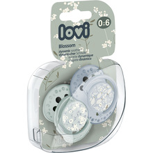 Пустышка LOVI Blossom 0-6 месяцев 2 шт Blue (22/921_newboy)