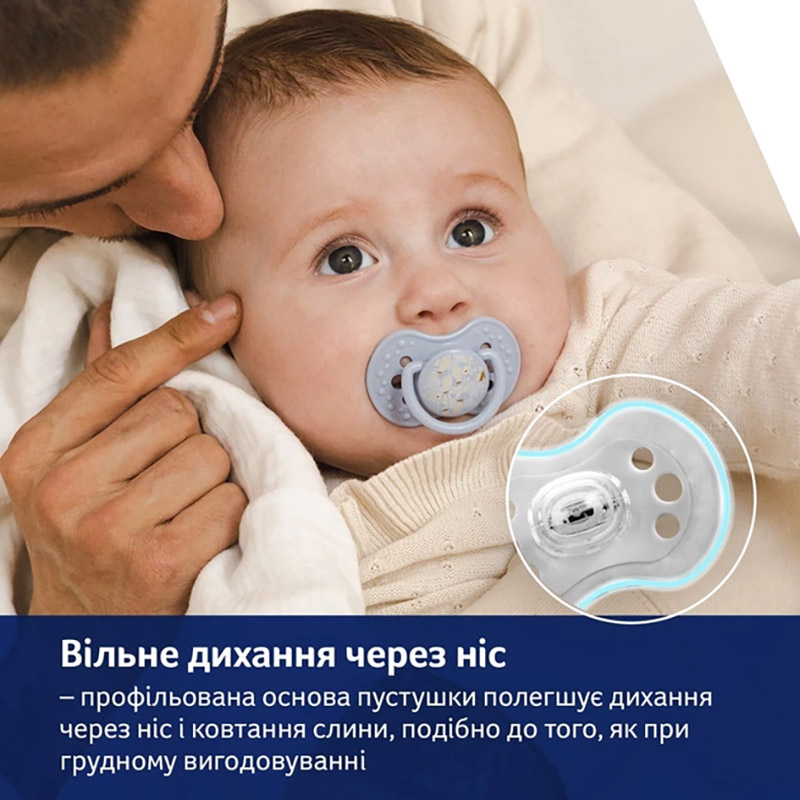 Изображение Пустышка LOVI Blossom 0-6 месяцев 2 шт Blue (22/921_newboy)