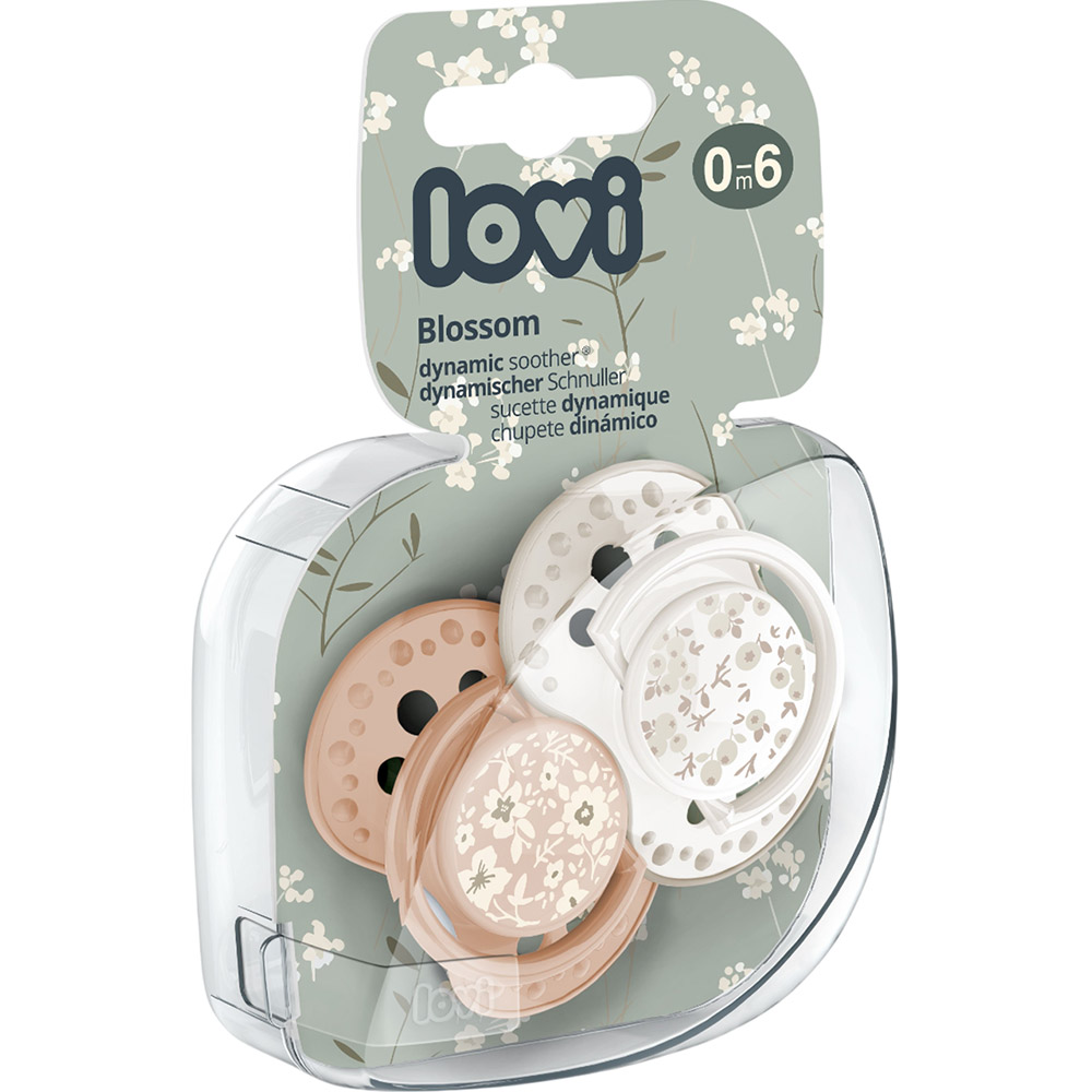 Пустушка LOVI Blossom 0-6 місяців 2 шт Beige (22/921_newgirl) Тип пустишка