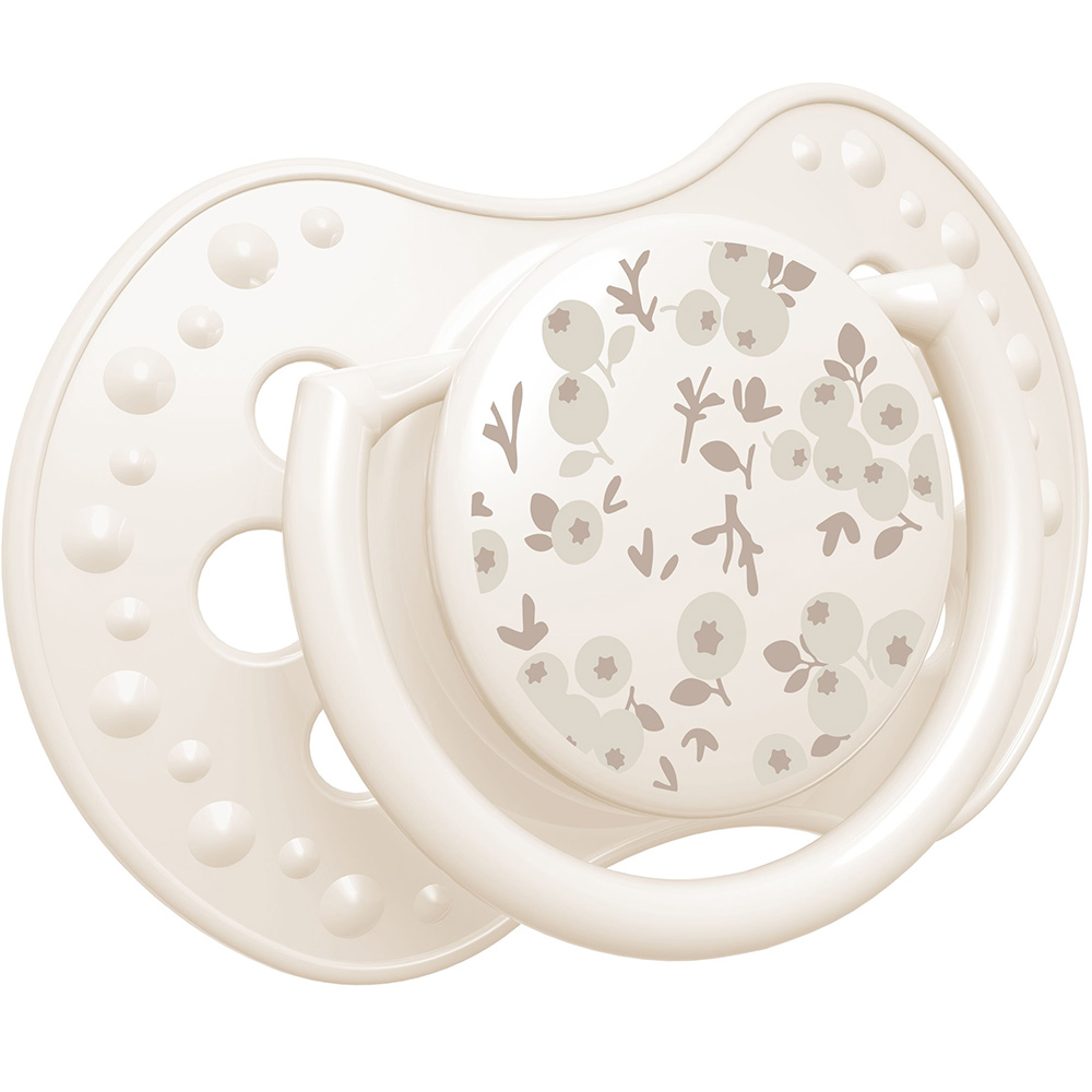 Пустушка LOVI Blossom 0-6 місяців 2 шт Beige (22/921_newgirl) Матеріал силікон