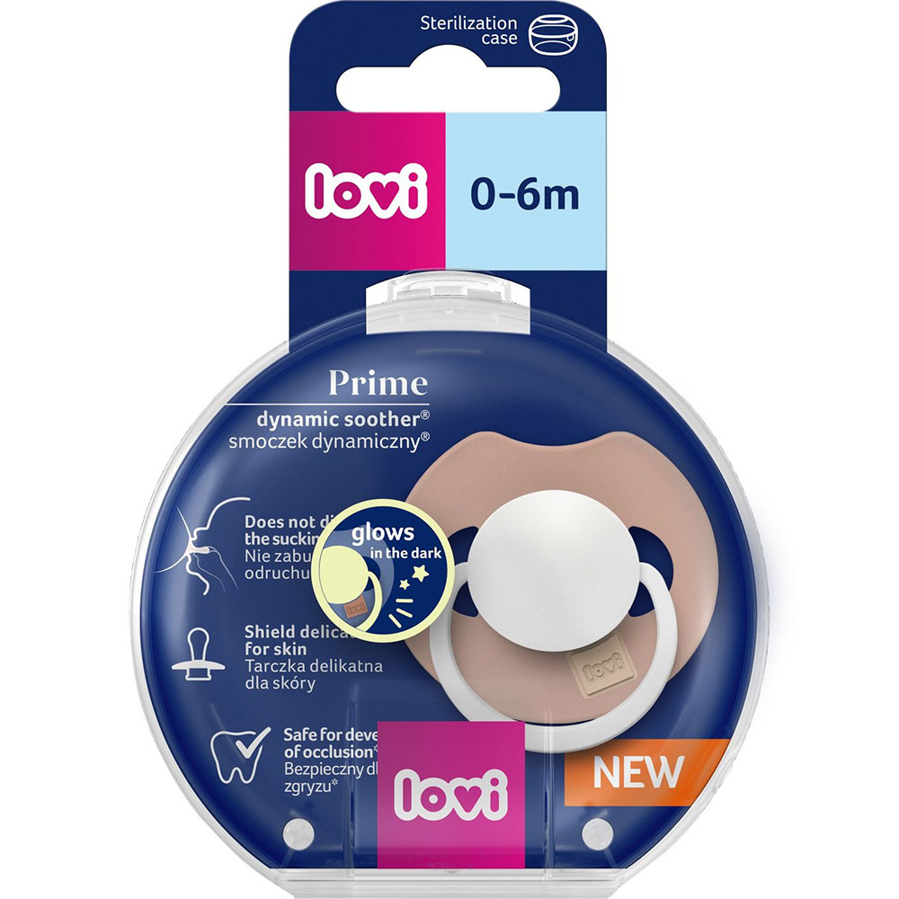 Пустушка LOVI Prime Blush Glow 0-6 місяців (34/436) Матеріал силікон