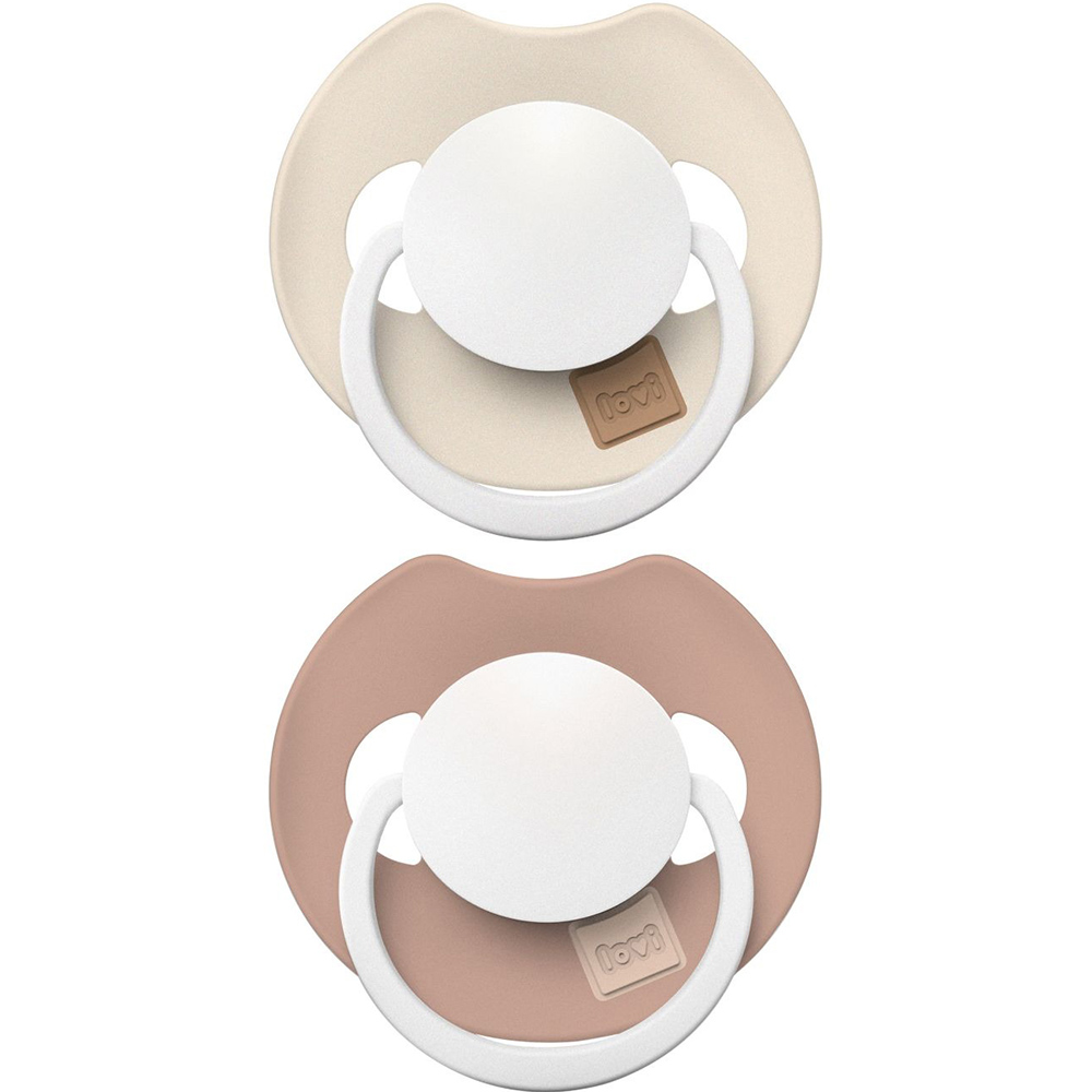 Пустушка LOVI Prime Ivory Glow/Blush Glow 6-18 місяців 2 шт (34/437)