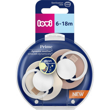 Пустушка LOVI Prime Ivory Glow/Blush Glow 6-18 місяців 2 шт (34/437)