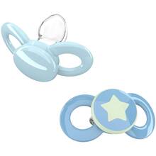 Пустышка DENTISTAR 0-6 мес 2 шт Blue (26204-1)