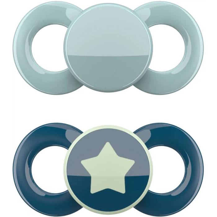 Пустышка DENTISTAR 6-18 мес 2 шт Blue (26294-1)