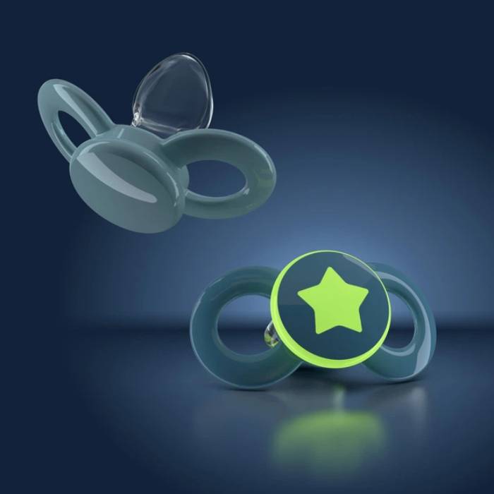 Пустышка DENTISTAR 6-18 мес 2 шт Blue (26294-1) Размер (возраст) размер В (от 6 до 18 месяцев)