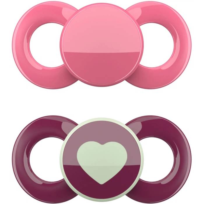 Пустушка DENTISTAR 6-18 міс 2 шт Red/Pink (26294-2)