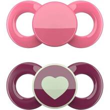 Пустышка DENTISTAR 6-18 мес 2 шт Red/Pink (26294-2)