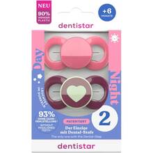Пустушка DENTISTAR 6-18 міс 2 шт Red/Pink (26294-2)
