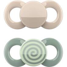 Пустышка DENTISTAR 6-18 мес Beige/Green (26294-3)