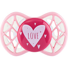 Пустышка NUVITA NV7064 Air55 Cool 0m+ LOVE розово-персиковая (NV7064PR)