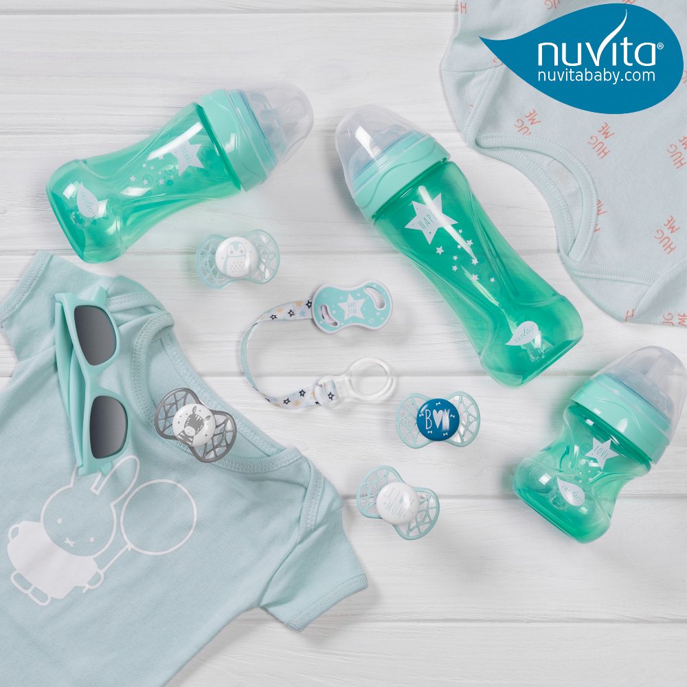 Пустушка NUVITA NV7065 Air55 Cool 0m+ I LOVE MUM м'ятна (NV7065PR) Матеріал силікон