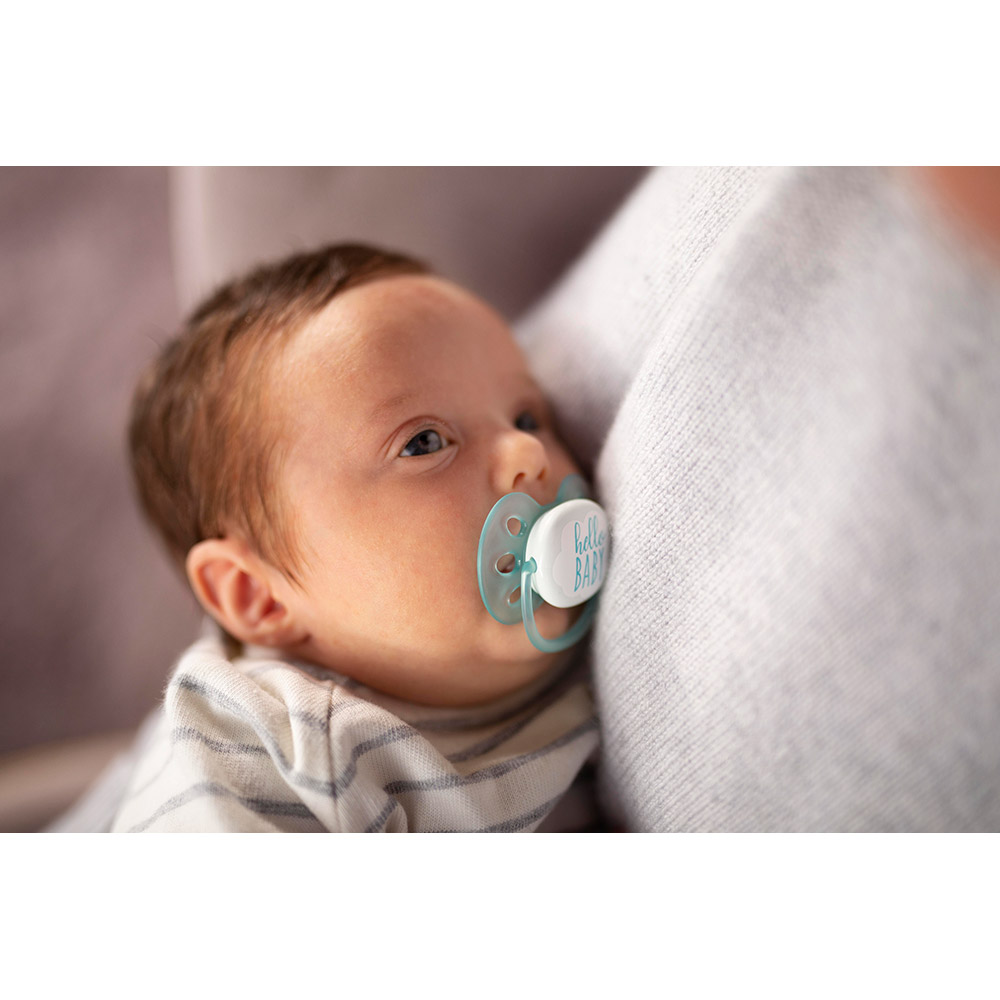 Фото Пустышка Philips AVENT Ultra Soft для мальчиков 0-6 мес 2 шт (SCF222/01)