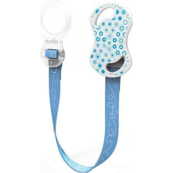 

Клипса для пустышки NUVITA Blue (NV6070Blue), Тримач для пустушки синій NV6070Blue