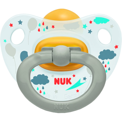 Пустышка NUK Happy Kids Тучки Grey (3952340)