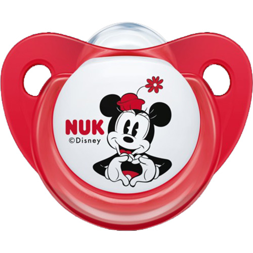 Набір пустушок NUK Trendline Disney Mickey Red/White 2 шт (3953118) Розмір (вік) розмір А (від 0 до 6 місяців)