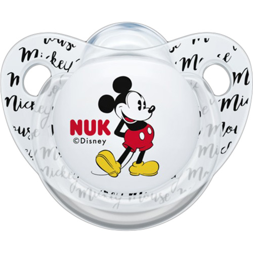 Набір пустушок NUK Trendline Disney Mickey Red/White 2 шт (3953118) Тип пустишка