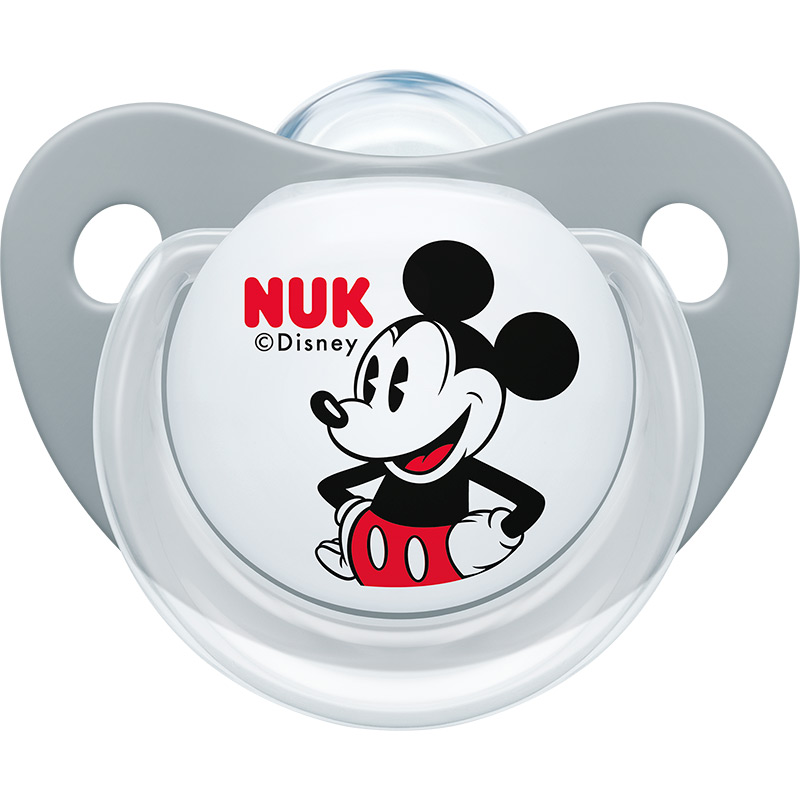 Набір пустушок NUK Trendline Disney Mickey Grey/White 2 шт (3953123) Тип пустишка