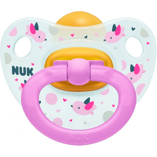 Пустушка NUK Happy Kids Пташки Pink (3952328)